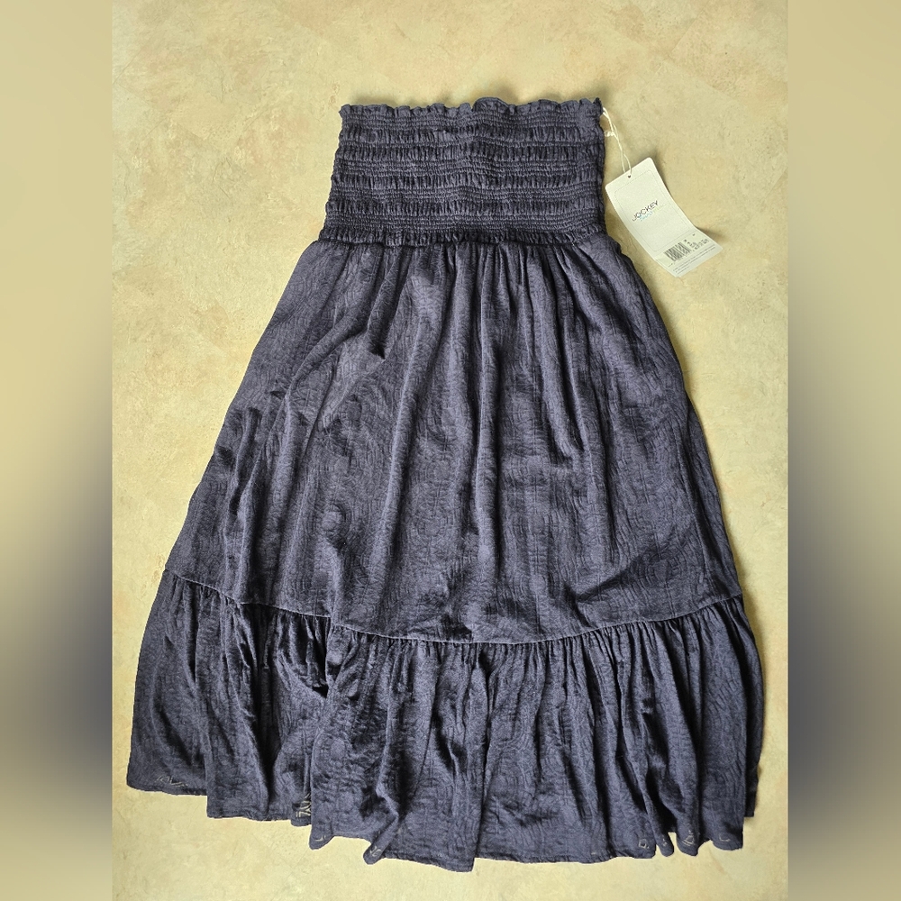 Jockey P2P Navy Strapless Dress Size L NWT